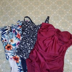3 one piece bathing suits